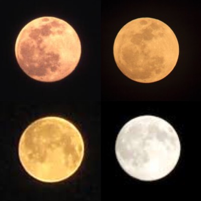 赤い月・黄色い月・白い月・青い月　通気の色の見え方の秘密